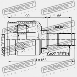 BAL BELSŐ CSUKLÓ HYUNDAI TUCSON 04: -OCT.2006 (2004-) GEN. 49505-26A00