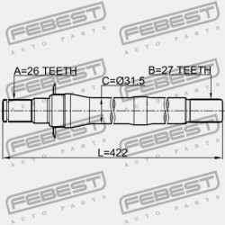 JOBB FÉLTENGELY HYUNDAI IX35/TUCSON 10 (2009-2013) GEN 49560-2S250