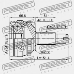 KÜLSŐ KÖZÖS SSANG YONG NEW ACTYON (KORANDO C) 2010-2013 4130034301