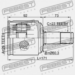 BAL BELSŐ ÍZÜLET SSANG YONG NEW ACTYON (KORANDO C) 2010-2013 4130034001