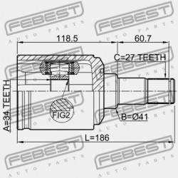 BAL BELSŐ ÍZÜLET SSANG YONG NEW ACTYON (KORANDO C) 2010-2013 4130034101