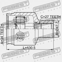 SSANG YONG REXTON 2001-2013 BELSŐ CSATLAKOZÓ 4130009002