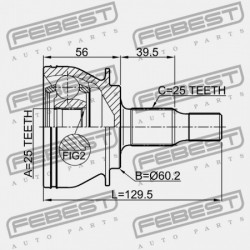 KÜLSŐ CSUKLÓ MERCEDES BENZ A-OSZTÁLY 169 2003-2012 A1693705572