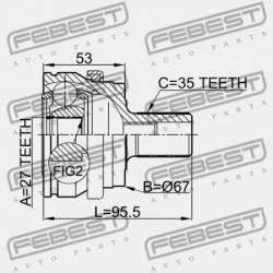 KÜLSŐ CSUKLÓ MERCEDES BENZ E-OSZTÁLY 211 4 MATIC 2002-2009 A2033300801