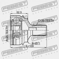 KÜLSŐ CSUKLÓ MERCEDES BENZ E-OSZTÁLY 212 4 MATIC 2008-2013 A2213306400