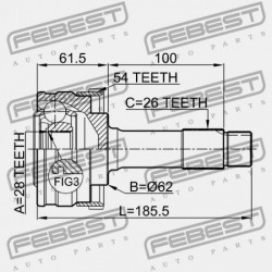 KÜLSŐ CSUKLÓ MERCEDES BENZ G-OSZTÁLY 463 1992-2018 A4603302201
