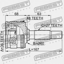 KÜLSŐ CSUKLÓ MERCEDES BENZ VITO 638 1996-2004 A0003301885