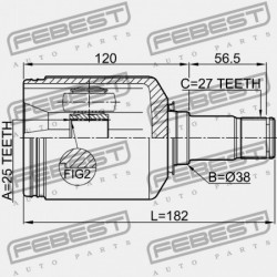BAL OLDALI BELSŐ CSUKLÓ MERCEDES BENZ GLK-OSZTÁLY 204 4 MATIC 2008-2015 A1693705572