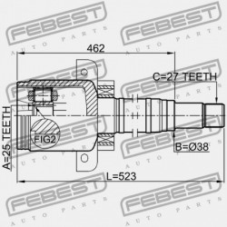 JOBB BELSŐ CSUKLÓ MERCEDES BENZ A-OSZTÁLY 169 2003-2012 A1693705672