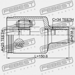BAL OLDALI BELSŐ CSUKLÓ MERCEDES BENZ GLK-OSZTÁLY 204 4 MATIC 2008-2015 A2043301500