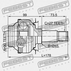 HÁTSÓ BELSŐ CSUKLÓ MERCEDES BENZ E-OSZTÁLY 212 2008-2013 A2213502010