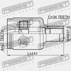 BAL OLDALI BELSŐ CSUKLÓ MERCEDES BENZ S-OSZTÁLY 220 4 MATIC 2002-2005 A2203300001