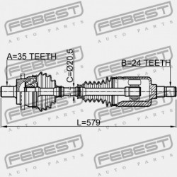 JOBB ELSŐ FÉLTENGELY MERCEDES BENZ E-OSZTÁLY 211 4 MATIC 2002-2009 A2113301801