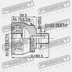 KÜLSŐ CSUKLÓ AUDI A6 1998-2005 MEX 8D0407305G