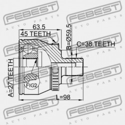 KÜLSŐ CSUKLÓ AUDI A6 1998-2005 MEX 4D0498099