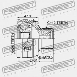 KÜLSŐ CSUKLÓ AUDI A5/S5 COU.SPORT. 2008- CA 8R0498099