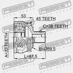 AUDI A4/AVANT KÜLSŐ CSUKLÓ 2001-2008 CA 8E0498099