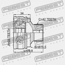 KÜLSŐ CSUKLÓ AUDI A5/S5 COU.SPORT. 2008- CA 8K0498099B