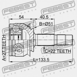 KIVONT KÜLSŐ CSUKLÓ 1603403