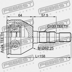 KÜLSŐ CSUKLÓ OPEL ASTRA J 2010-2015 1603274