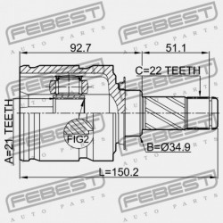 OPEL CORSA D 2006-2014 BELSŐ CSUKLÓ 1603413