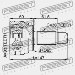 KÜLSŐ CSUKLÓ BMW X5 E70 2006-2013 ECE 31607545126