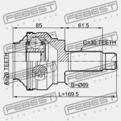 HÁTSÓ KÜLSŐ CSUKLÓ BMW X5 E70 2006-2013 ECE 33208603102
