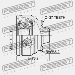 KÜLSŐ CSUKLÓ BMW 6 F06 GC 2011-2013 ECE 31607618681