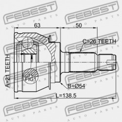 MINI R50/R52/R53 KÜLSŐ CSUKLÓ 2000-2008 31607518238