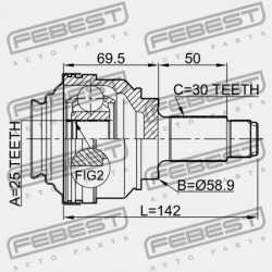 HÁTSÓ KÜLSŐ CSUKLÓ BMW X5 E53 1999-2006 ECE 33207500915