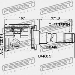 JOBB BELSŐ CSUKLÓ BMW X3 E83 LCI 2006-2010 ECE 31603450566