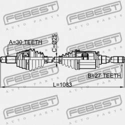 JOBB ELSŐ FÉLTENGELY BMW X5 E70 2006-2013 ECE 31607545126