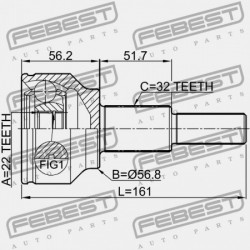 HÁTSÓ KÜLSŐ CSUKLÓ DODGE JOURNEY ÚJ 2012- 04743819AB