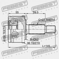 CHRYSLER 300C 2004-2010 KÜLSŐ CSUKLÓ 04578601AA