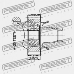 HAJTÓMŰTENGELY CSUKLÓ JEEP GRAND CHEROKEE 1997-2004 52105884AA