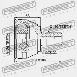 KÜLSŐ CSUKLÓ FORD FOCUS CB4 2008-2011 EU RM3M51-3B436-DAD