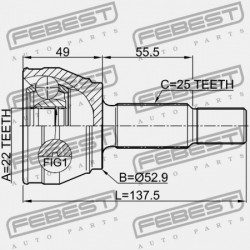 FORD FIESTA/FUSION CBK 2001- EU KÜLSŐ CSATLAKOZÓ 1493223