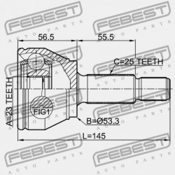 KÜLSŐ CSUKLÓ FORD FIESTA CB1 2008- EU 1805655