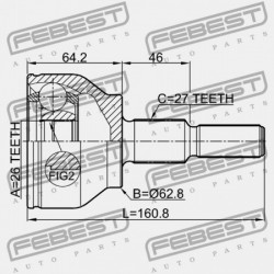 KÜLSŐ CSATLAKOZÓ FORD FOCUS CB8 2011- EU 1797219