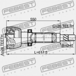 JOBB BELSŐ CSUKLÓ FORD MONDEO CA2 2007-2014 EU 1803627