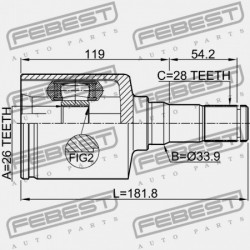 BAL BELSŐ CSUKLÓ FORD MONDEO CA2 2007-2014 EU 1757879