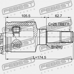 BAL BELSŐ CSUKLÓ FORD FOCUS CB4 2008-2011 EU 1552948