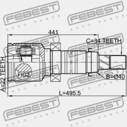 JOBB BELSŐ CSUKLÓ FORD FOCUS CB8 2011- EU BV6Z-3B436-B