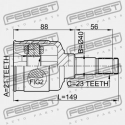 BAL BELSŐ CSUKLÓ FORD FOCUS CAK 1998-2005 EU 1061868