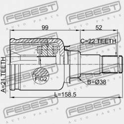 BAL BELSŐ CSUKLÓ FORD FIESTA/FUSION CBK 2001- EU 1418957
