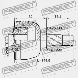 BAL BELSŐ CSUKLÓ FORD MONDEO CA2 2007-2014 EU 1803656