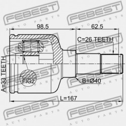 BAL BELSŐ CSUKLÓ FORD MONDEO GE 2000-2007 EU 1447555