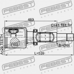 JOBB BELSŐ CSUKLÓ FORD TRANSIT TT9 2006-2013 EU 1727125
