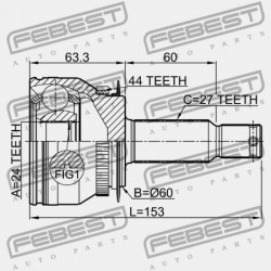 KIA CERATO I 2004-2009 KÜLSŐ CSUKLÓ 49591-2F591