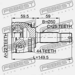 KIA CERATO I 2004-2009 KÜLSŐ CSUKLÓ 49591-2F110